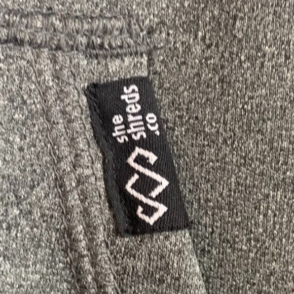 She Shreds Co Black & Gray Crown Logo Tech Hoodie - Picture 6 of 9